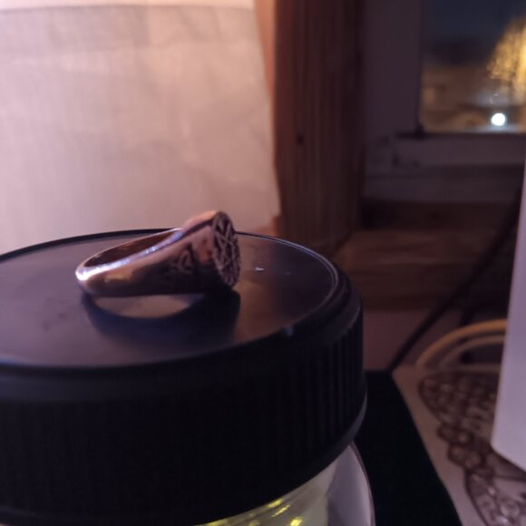 Solid copper pentagram ring - Picture 5 of 6